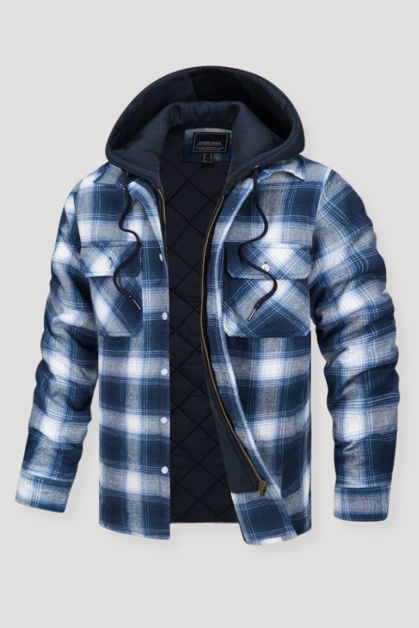 Miller | Plaid Fannel Hoodie Jacket