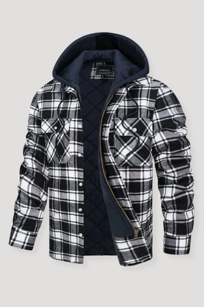 Miller | Plaid Fannel Hoodie Jacket